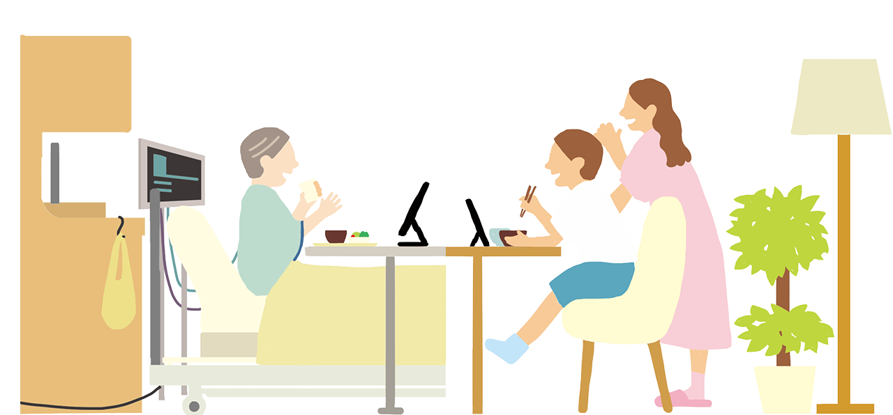 ソバニルの利用イメージイラスト